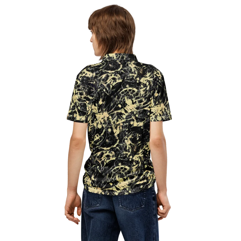 Ivory Ossuary on Men's Slim Fit Polo Shirt — Back