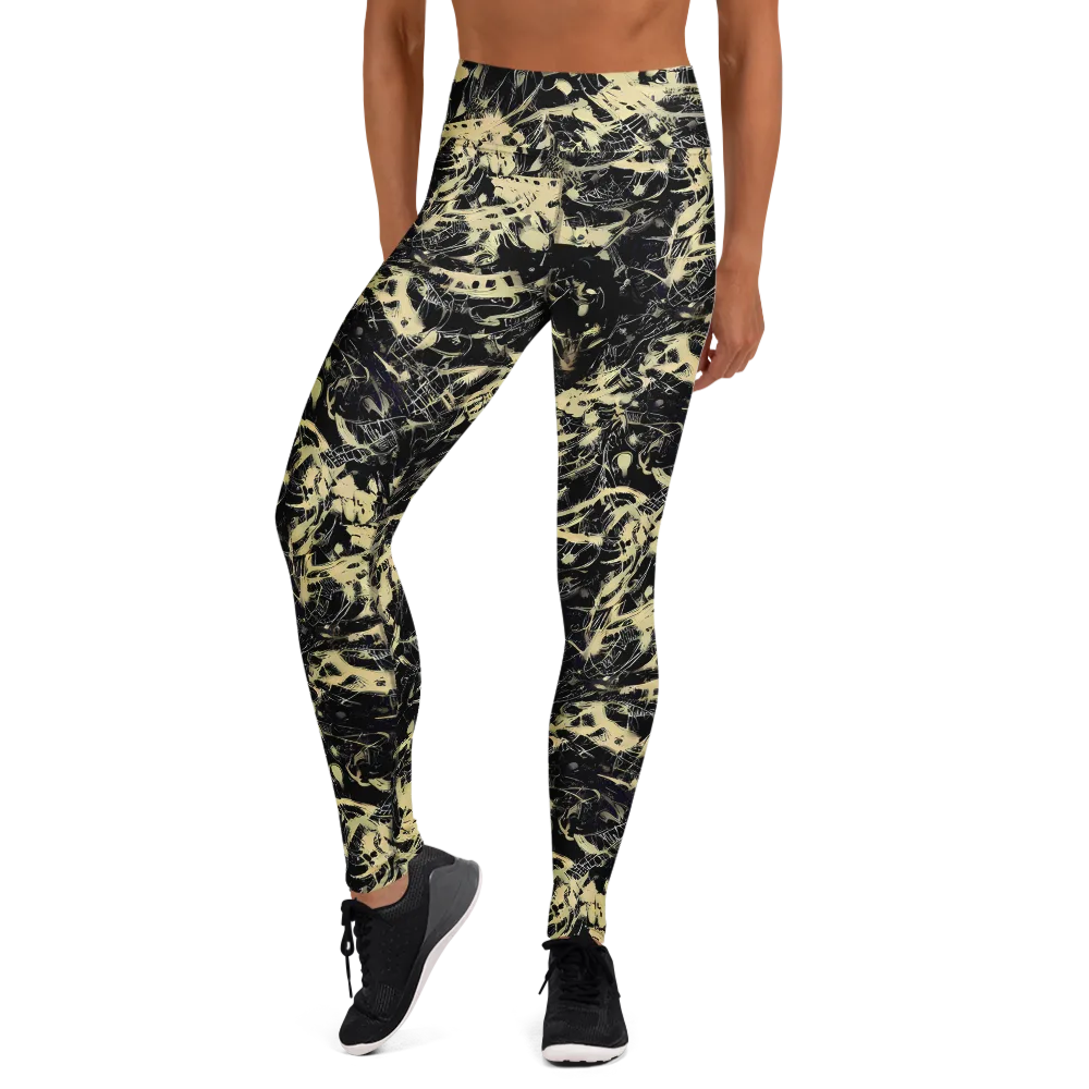 Ivory Ossuary on Yoga Leggings — Front
