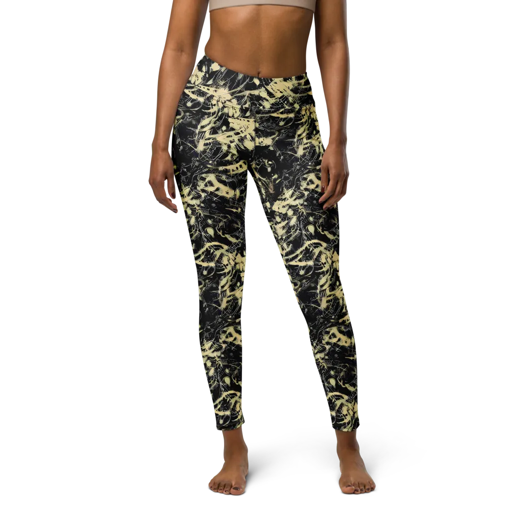 Ivory Ossuary on Yoga Leggings — Front