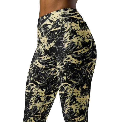 Ivory Ossuary on a Yoga Leggings