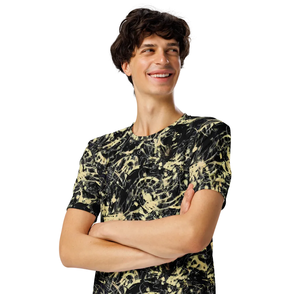 Ivory Ossuary on Men's Crew Neck T-Shirt — Left Front