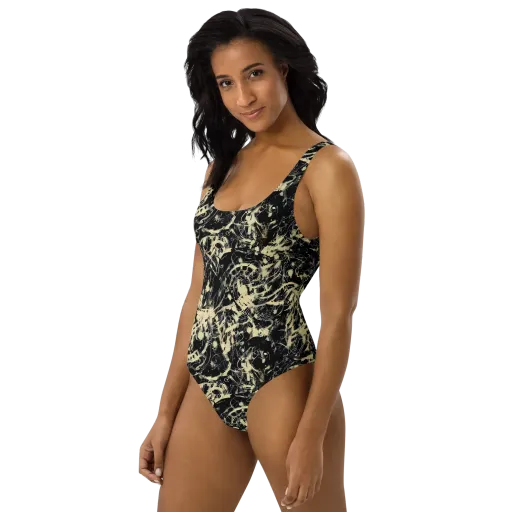 Ivory Ossuary on a One-Piece Swimsuit