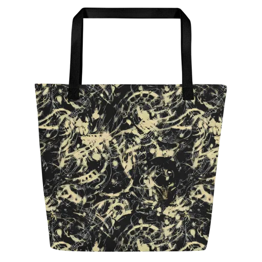 Ivory Ossuary on a Large Tote Bag W/ Pocket