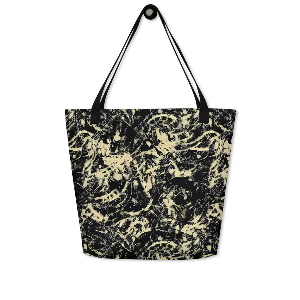 Ivory Ossuary on Large Tote Bag W/ Pocket — Front
