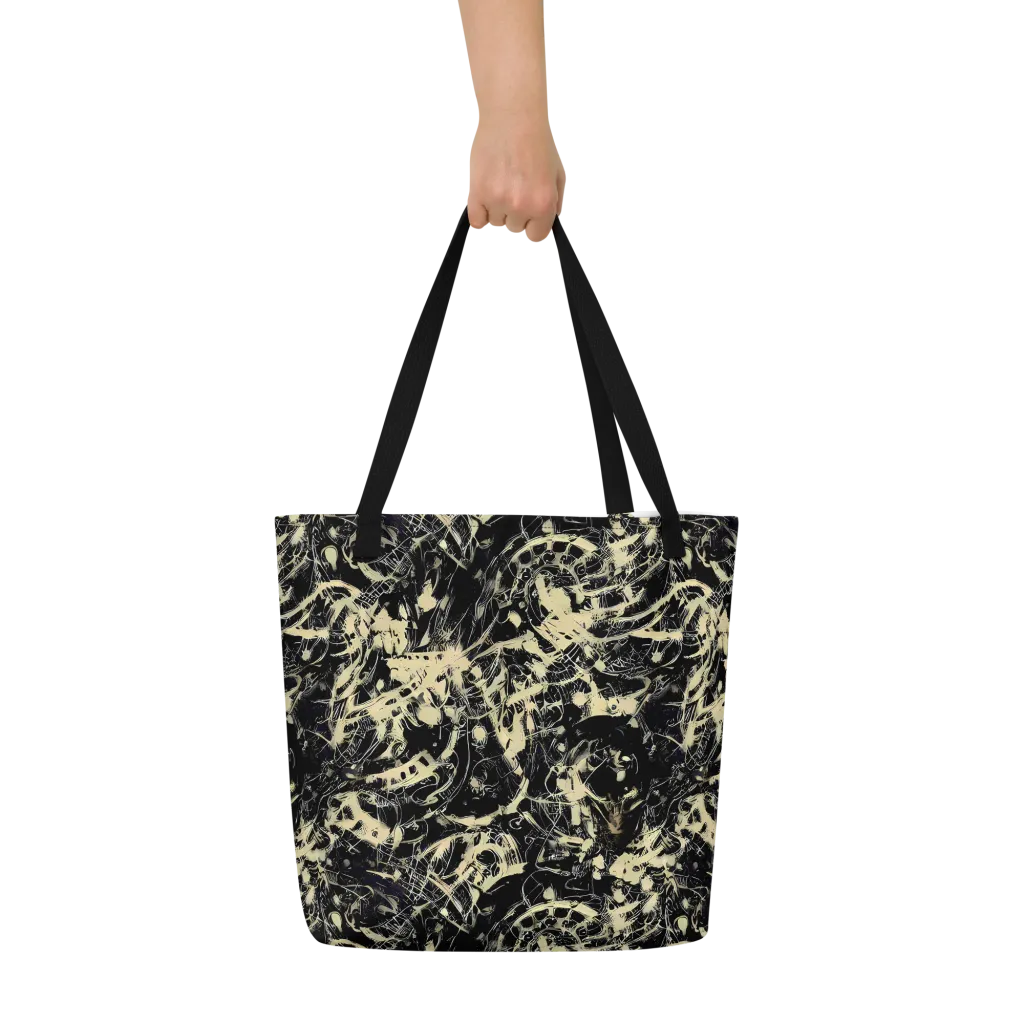 Ivory Ossuary on Large Tote Bag W/ Pocket — Front