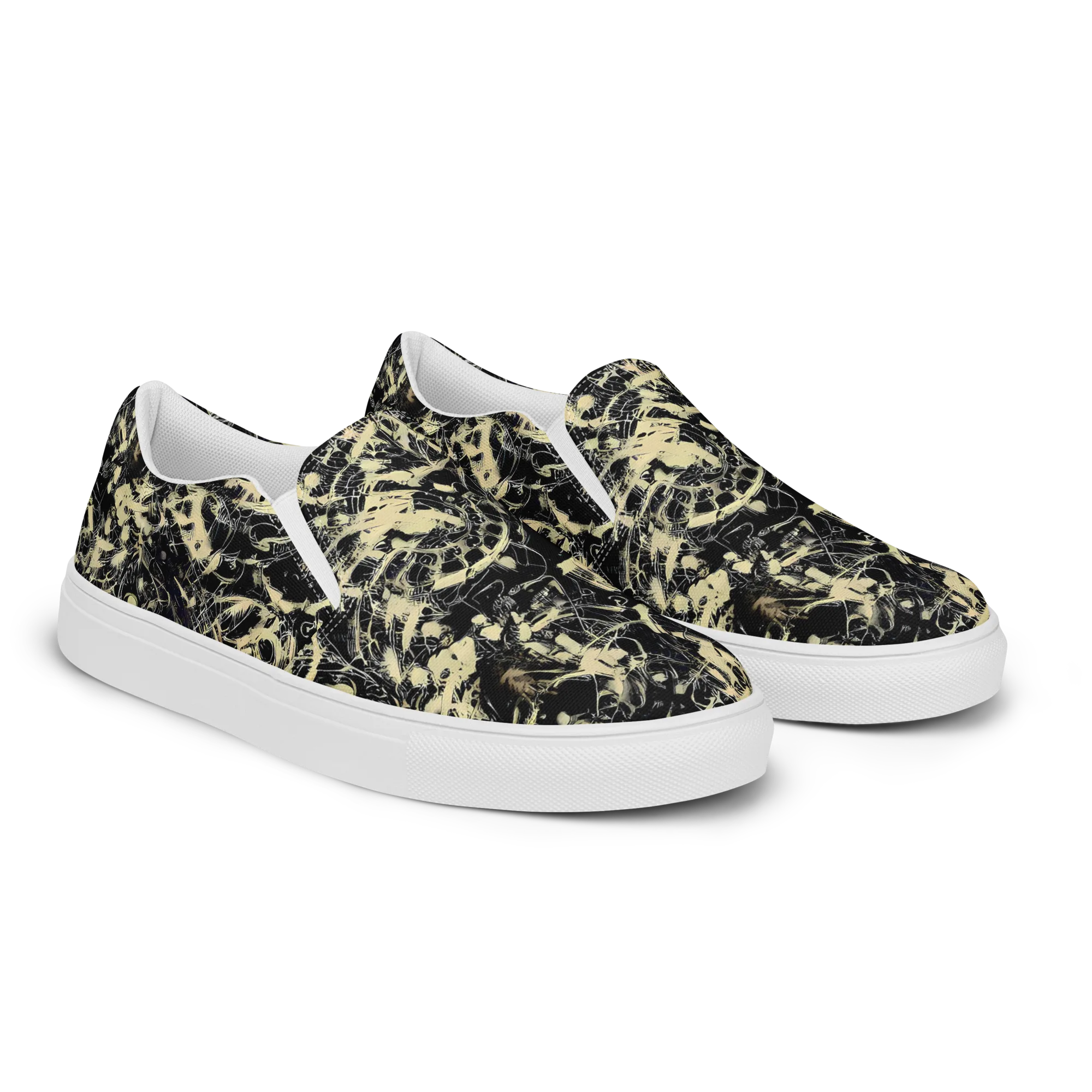 Ivory Ossuary on Women's Slip-On Canvas Shoes — Right Front