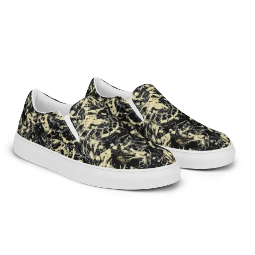 Ivory Ossuary on a Women's Slip-On Canvas Shoes