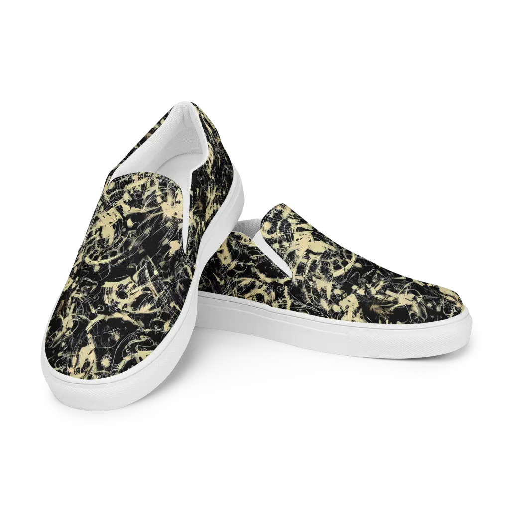 Ivory Ossuary on Women's Slip-On Canvas Shoes — Left Front