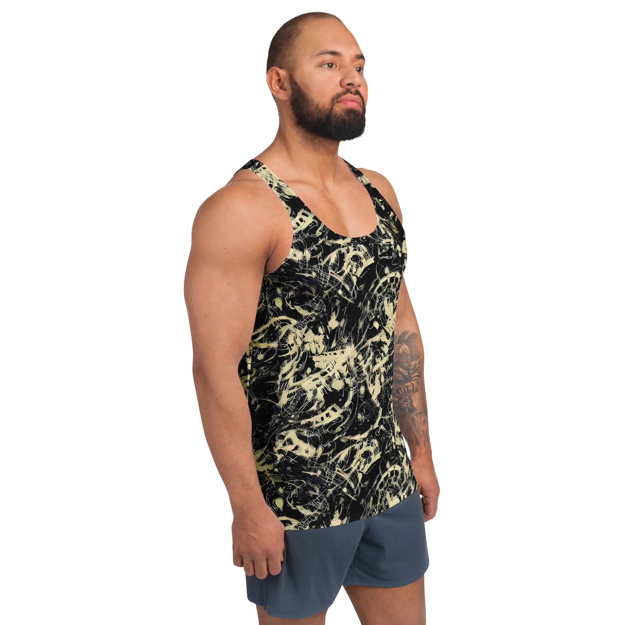 Ivory Ossuary on Men's Tank Top — Right Front