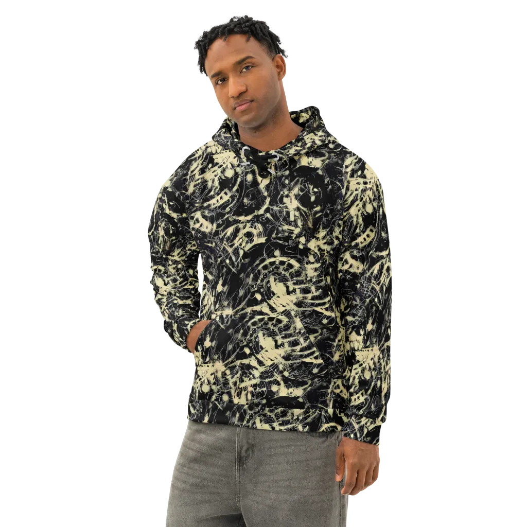Ivory Ossuary on Cotton Hoodie — Left Front