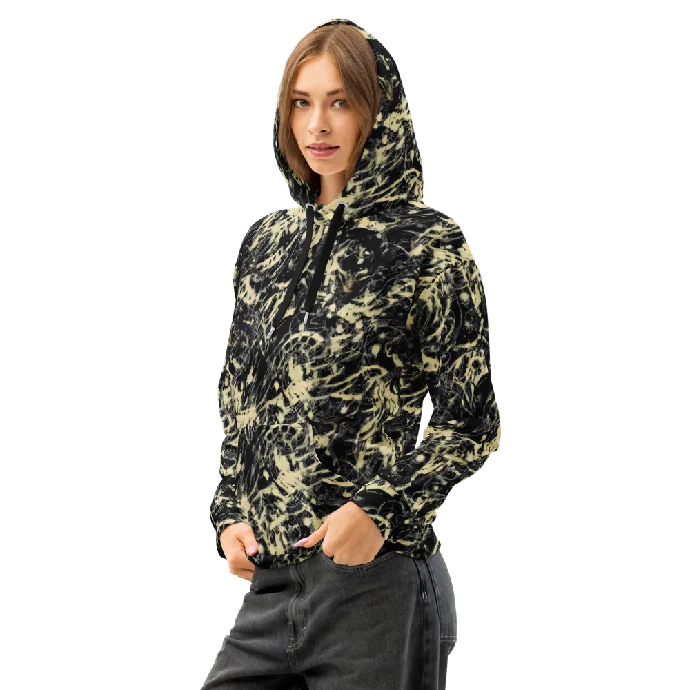 Ivory Ossuary on Cotton Hoodie — Left Front