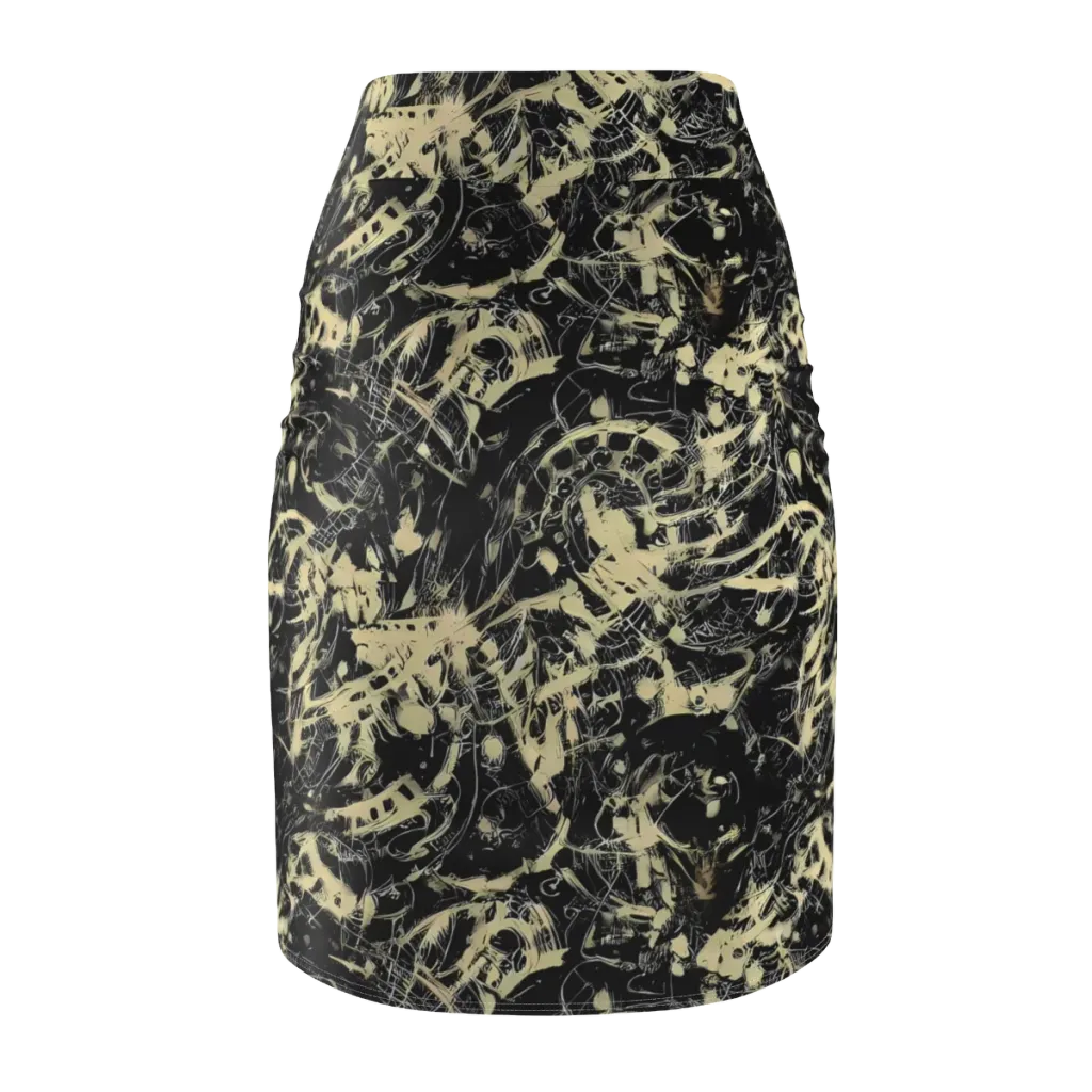 Ivory Ossuary on Pencil Skirt — Back
