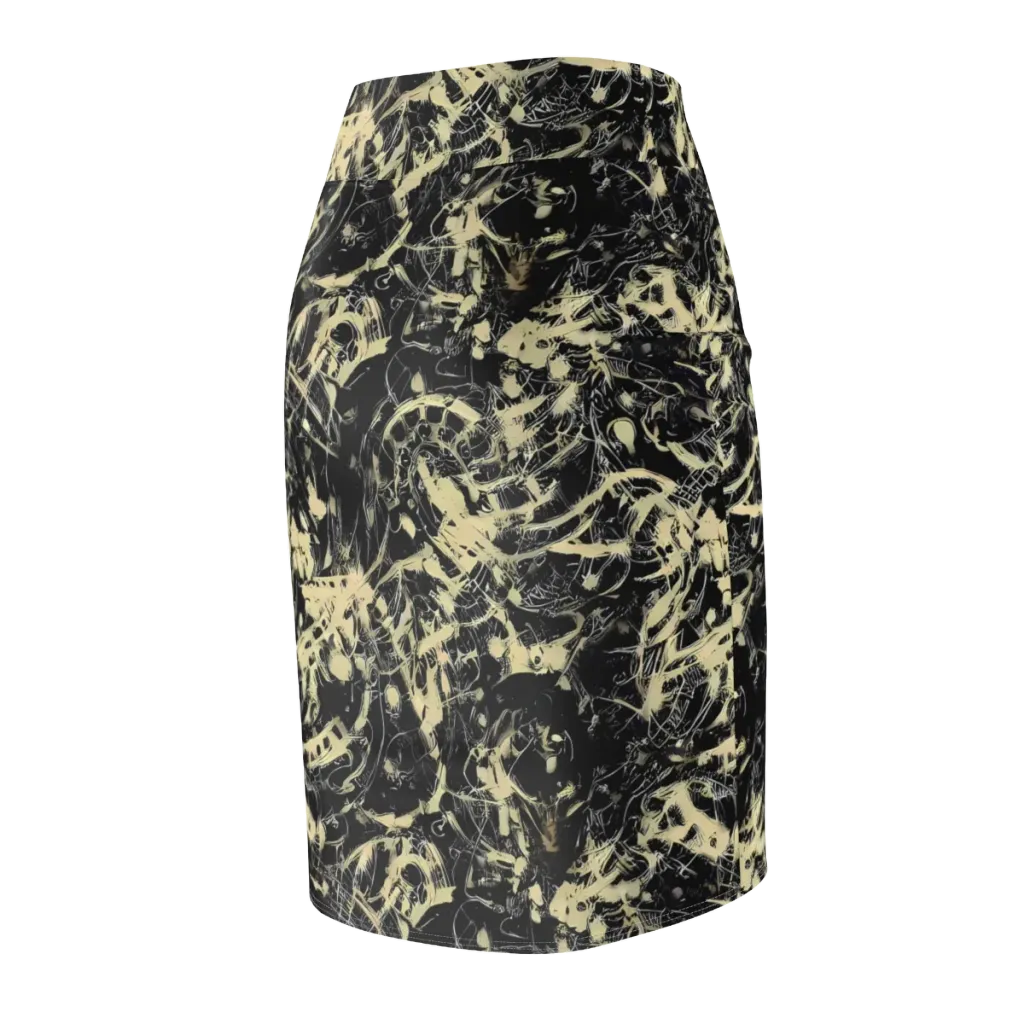 Ivory Ossuary on Pencil Skirt — Back Side