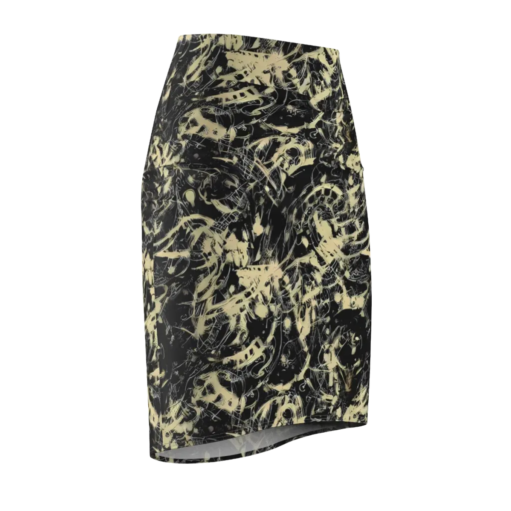 Ivory Ossuary on Pencil Skirt — Front Side