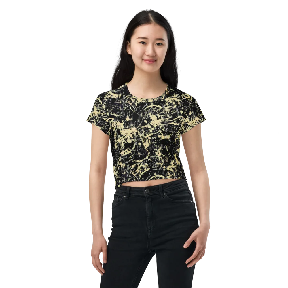 Ivory Ossuary on Crop Tee — Front