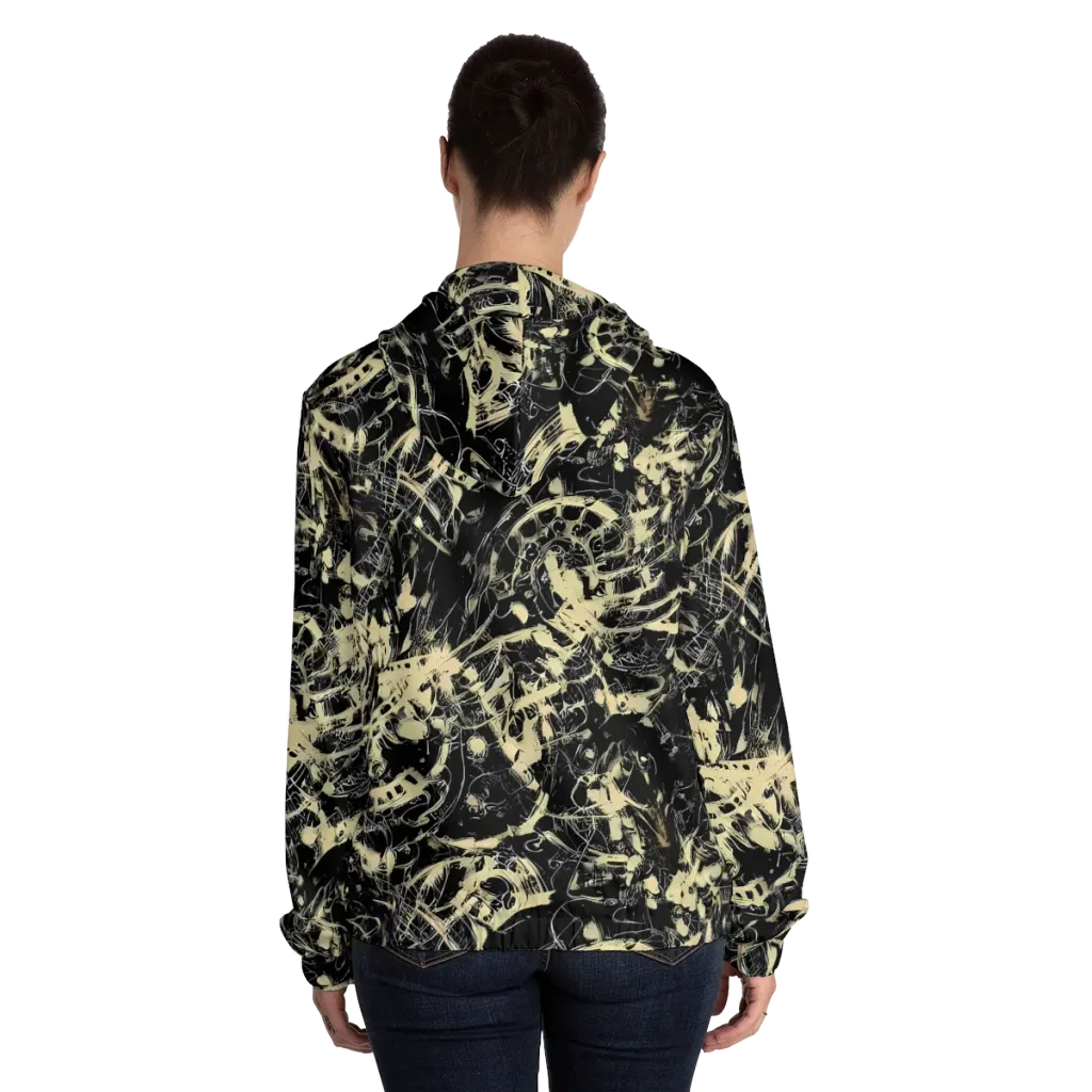 Ivory Ossuary on Women's Full-Zip Hoodie — Back On Person
