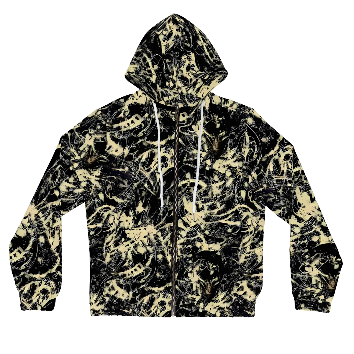 Ivory Ossuary on Women's Full-Zip Hoodie — Front