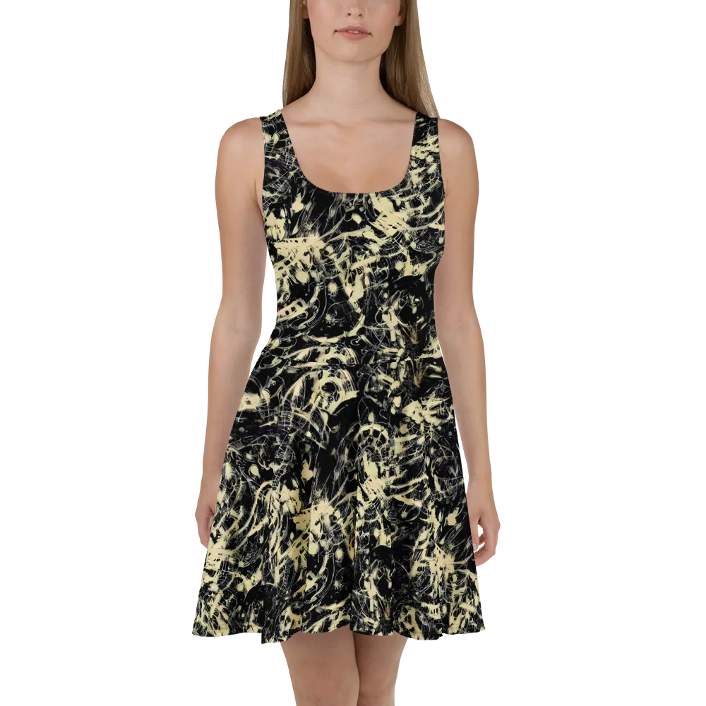 Ivory Ossuary on Skater Dress — Front