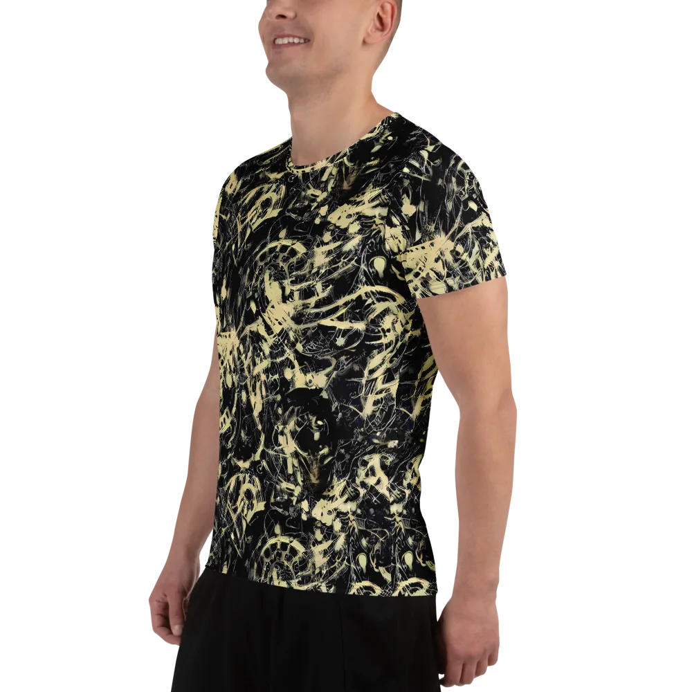 Ivory Ossuary on Men's Athletic T-Shirt — Left