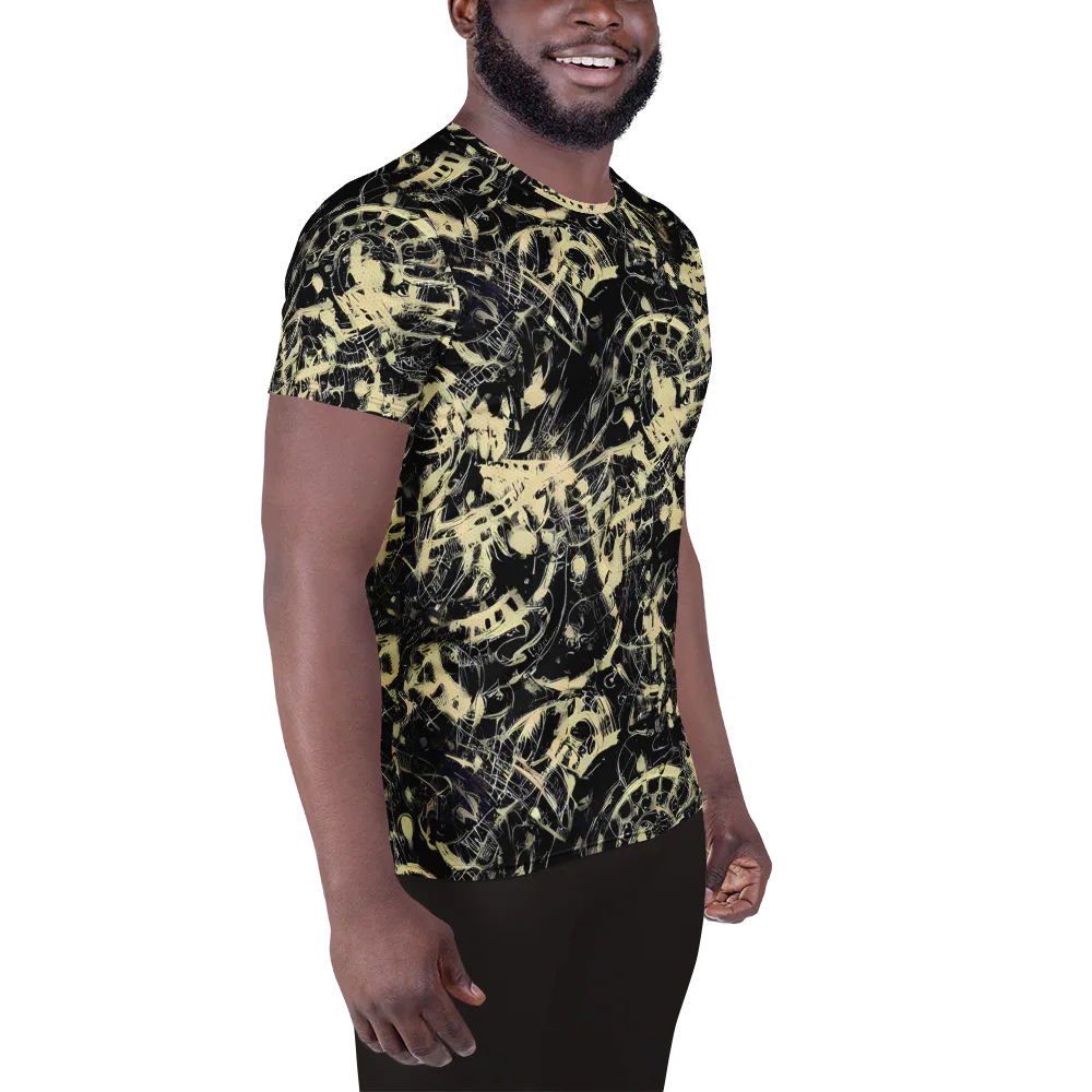 Ivory Ossuary on Men's Athletic T-Shirt — Right
