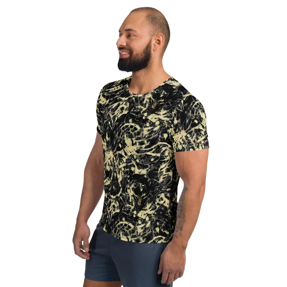Ivory Ossuary on Men's Athletic T-Shirt — Left