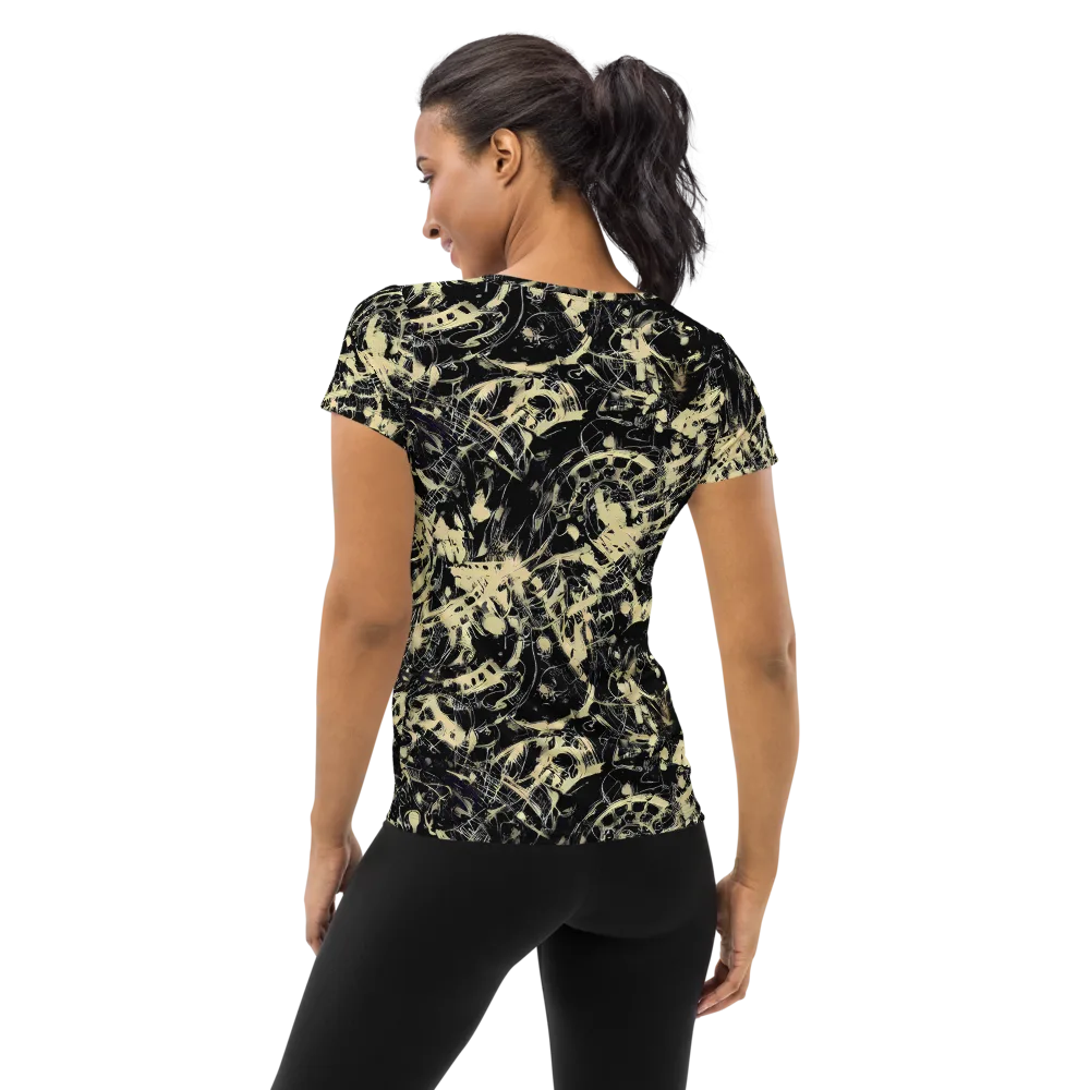 Ivory Ossuary on Women's Athletic T-Shirt — Back