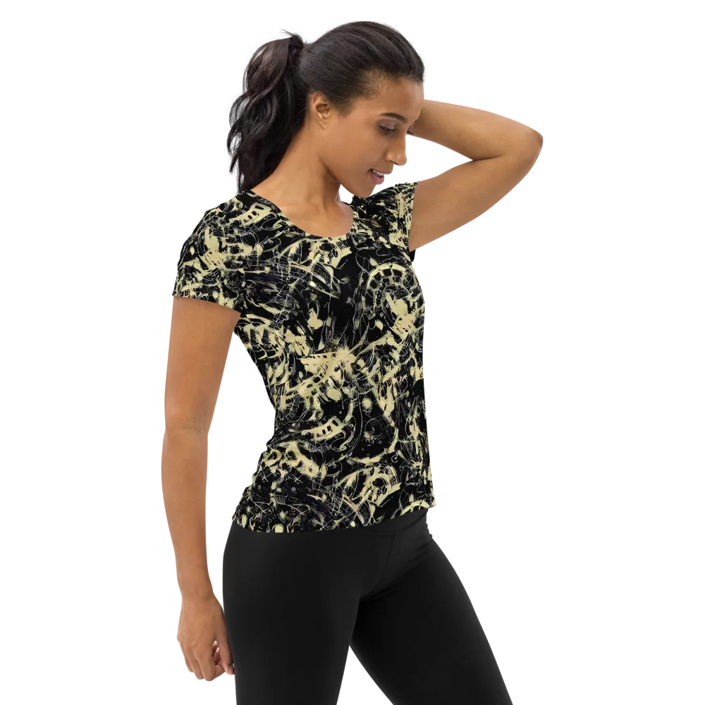 Ivory Ossuary on Women's Athletic T-Shirt — Right