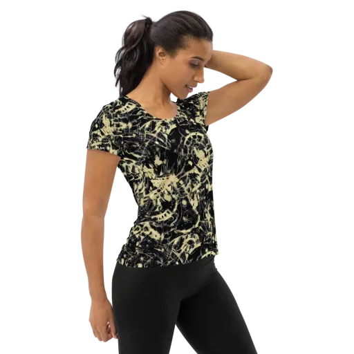 Ivory Ossuary on a Women's Athletic T-Shirt