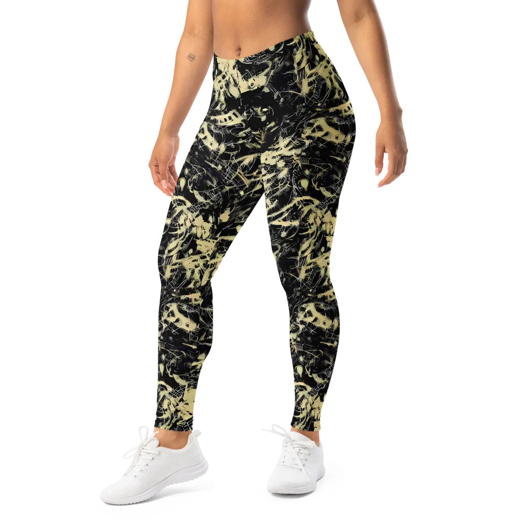 Ivory Ossuary on Leggings — Left Front