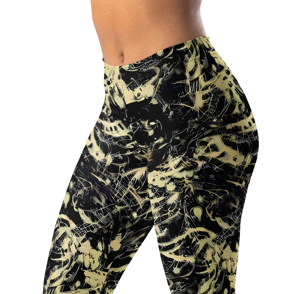 Ivory Ossuary on Leggings — Left Front