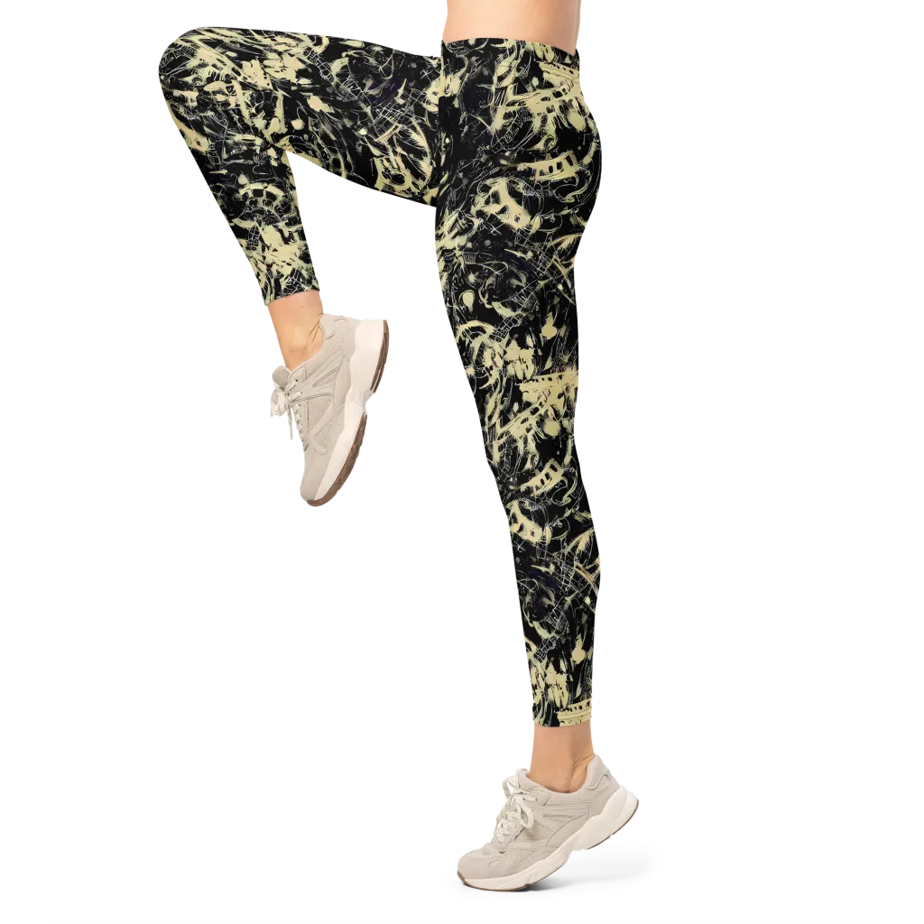 Ivory Ossuary on Leggings — Left