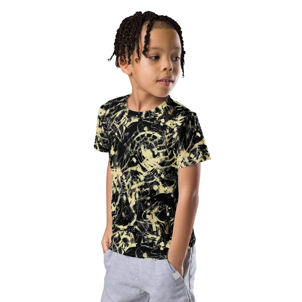 Ivory Ossuary on Kids Crew Neck T-Shirt — Left Front