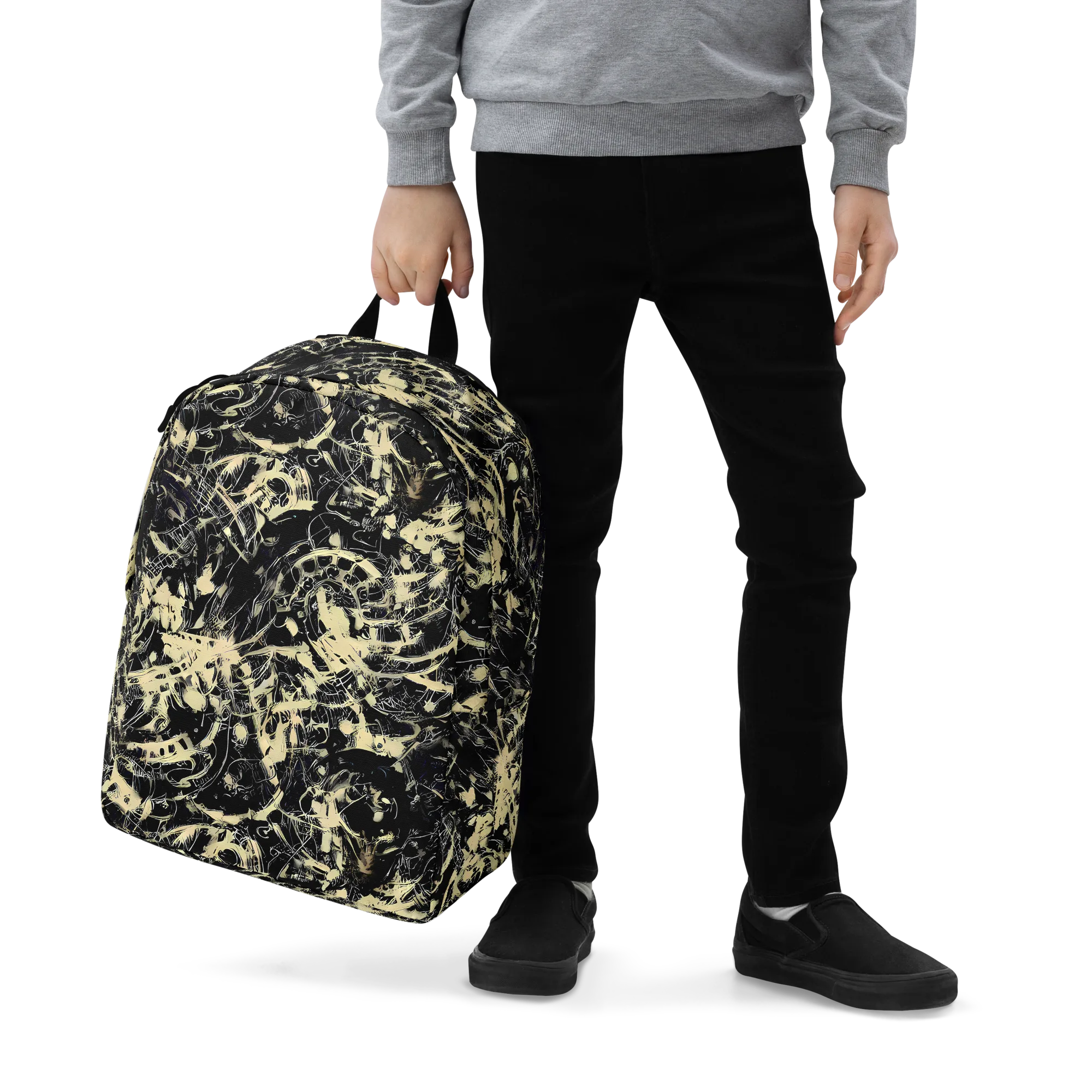 Ivory Ossuary on Minimalist Backpack — Zoomed-in