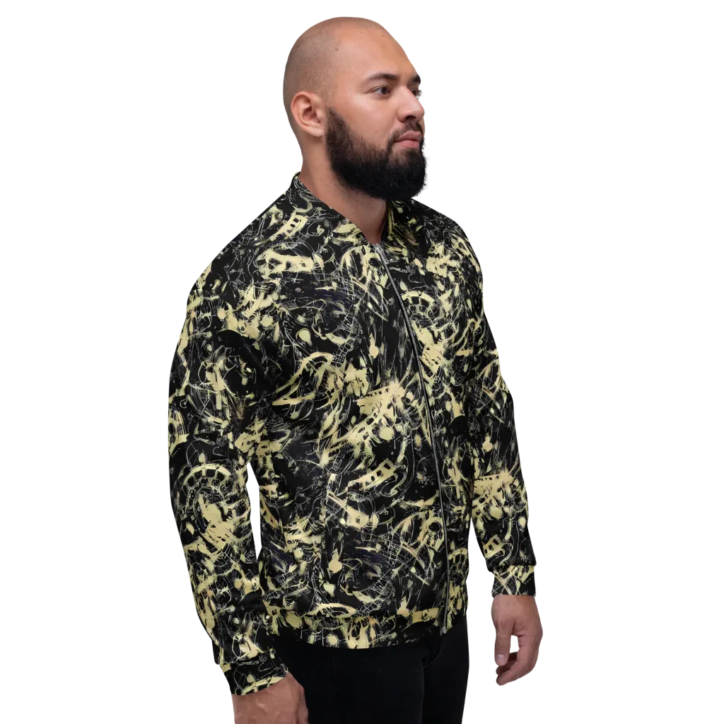 Ivory Ossuary on Bomber Jacket — Right