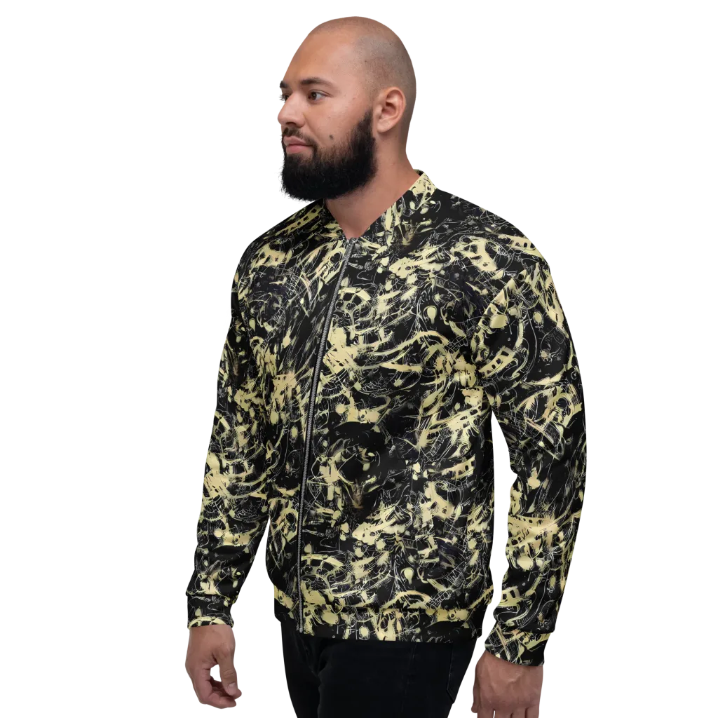 Ivory Ossuary on Bomber Jacket — Left