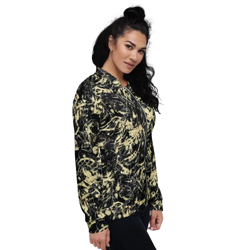 Ivory Ossuary on Bomber Jacket — Right