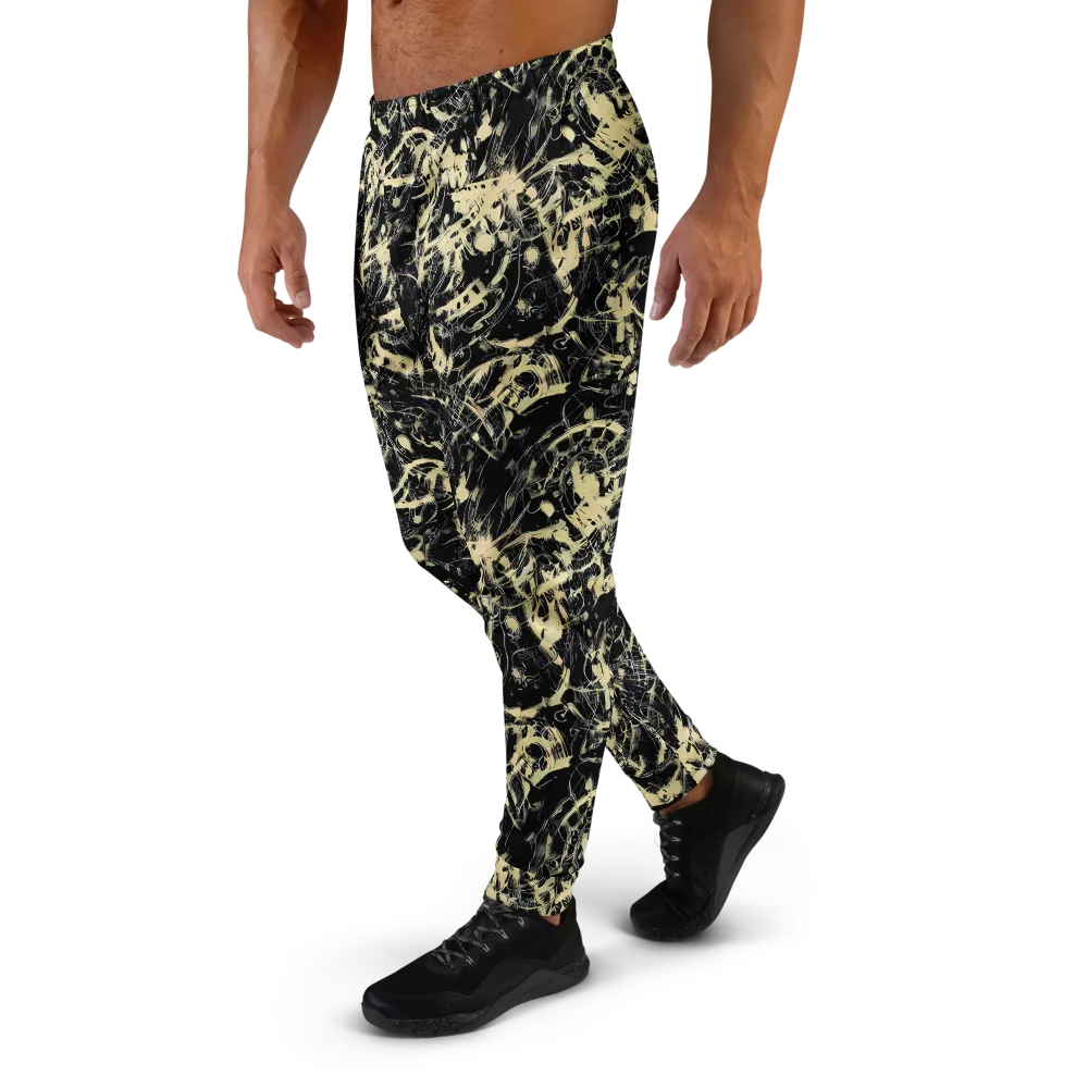Ivory Ossuary on Men's Joggers — Left