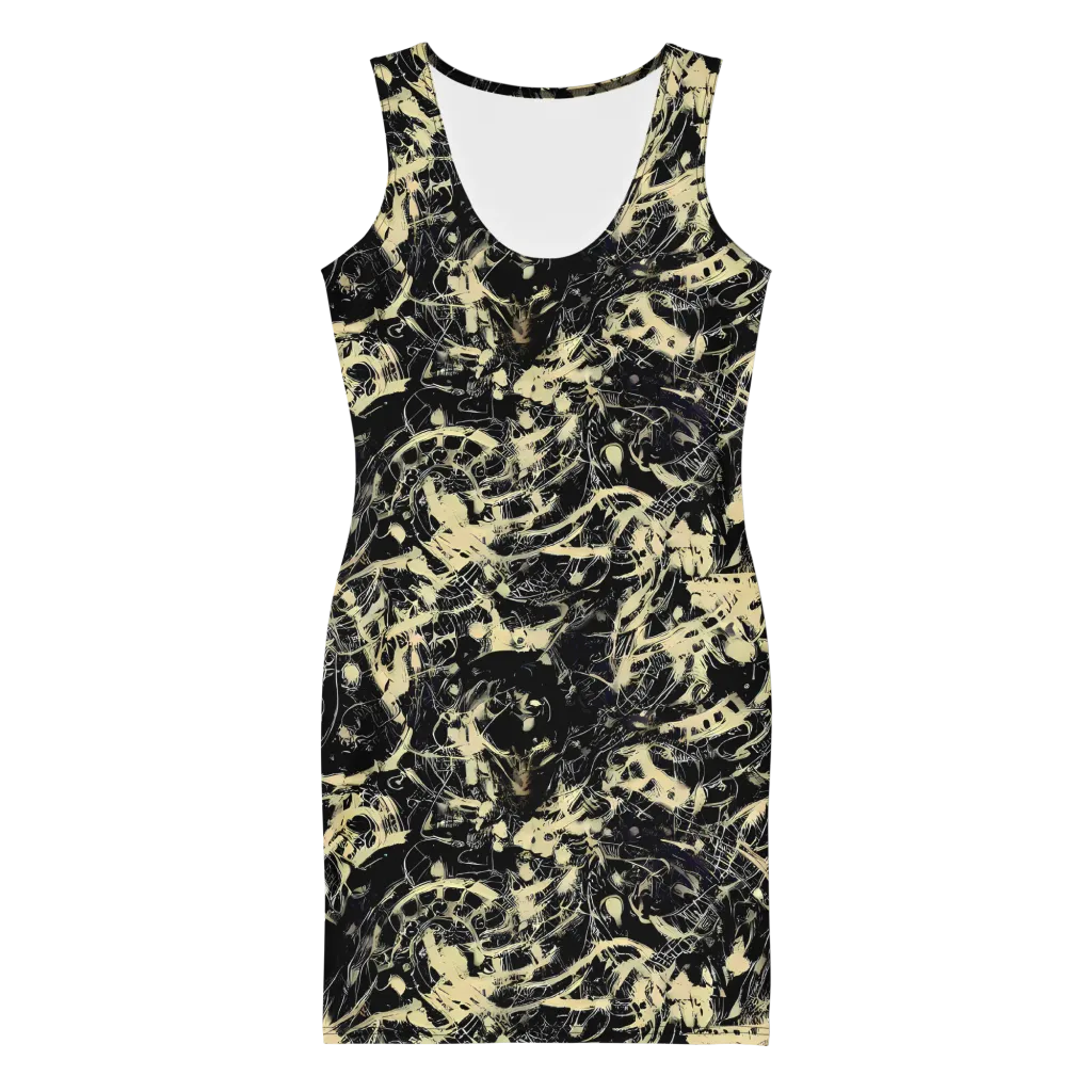 Ivory Ossuary on Bodycon Dress — Front