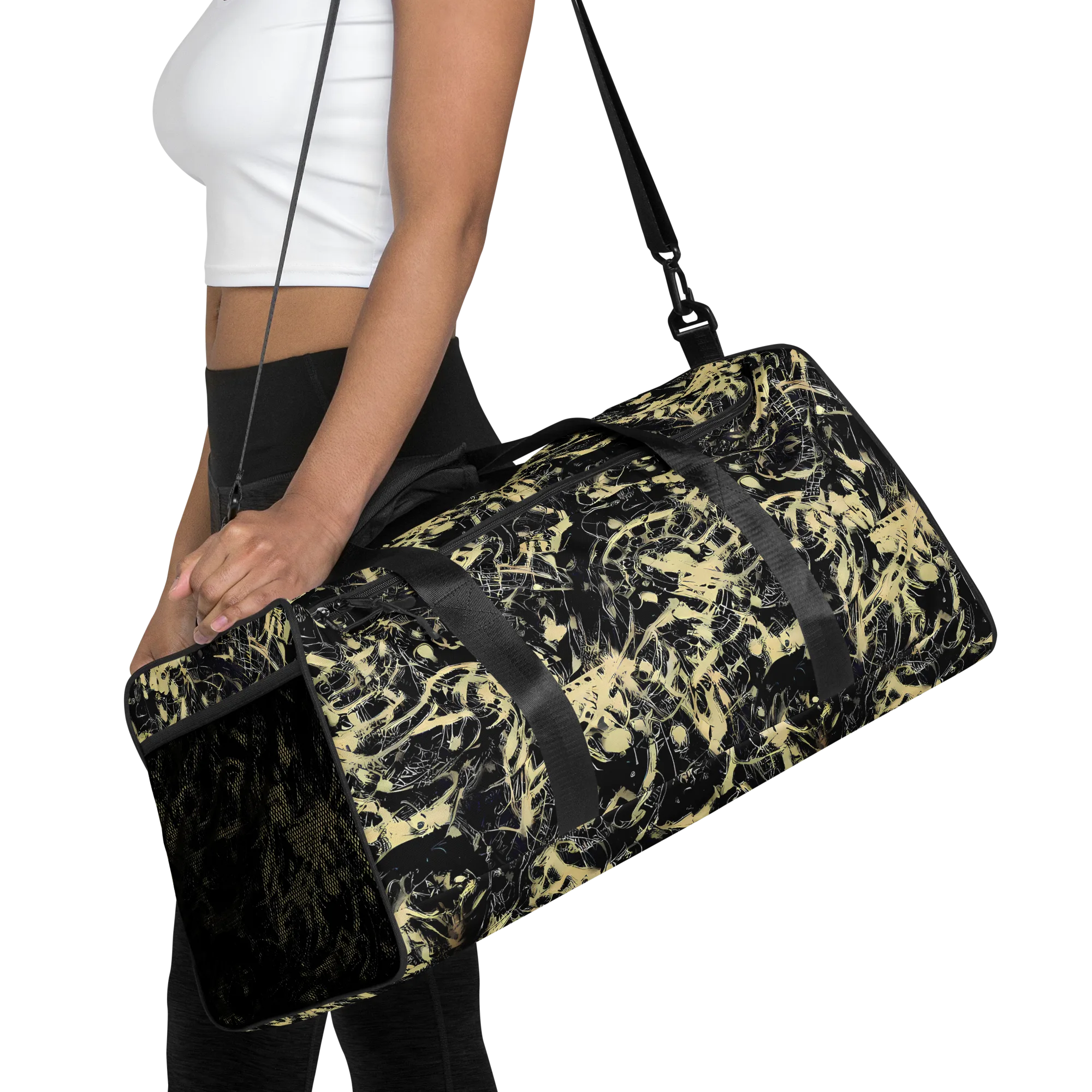 Ivory Ossuary on Duffle Bag — Front