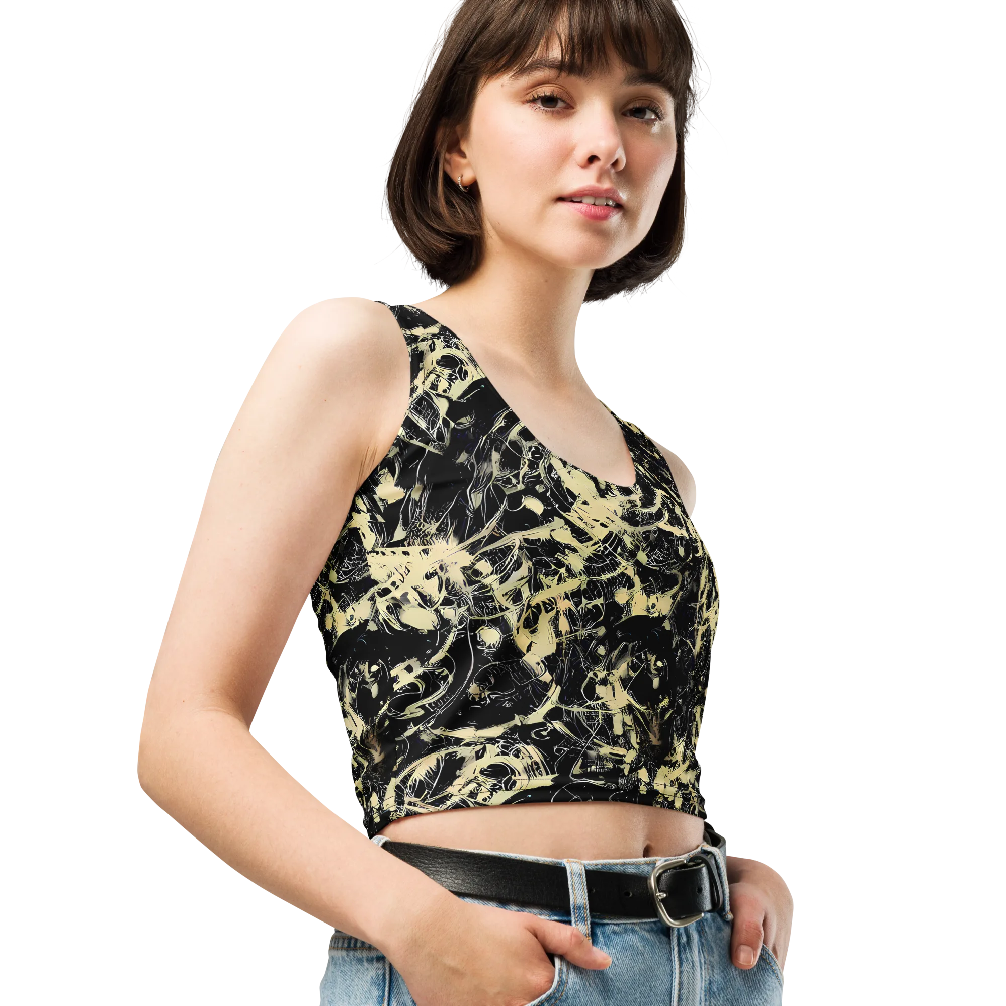 Ivory Ossuary on Crop Top — Right Front