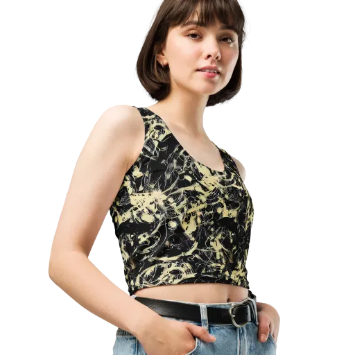 Ivory Ossuary on a Crop Top