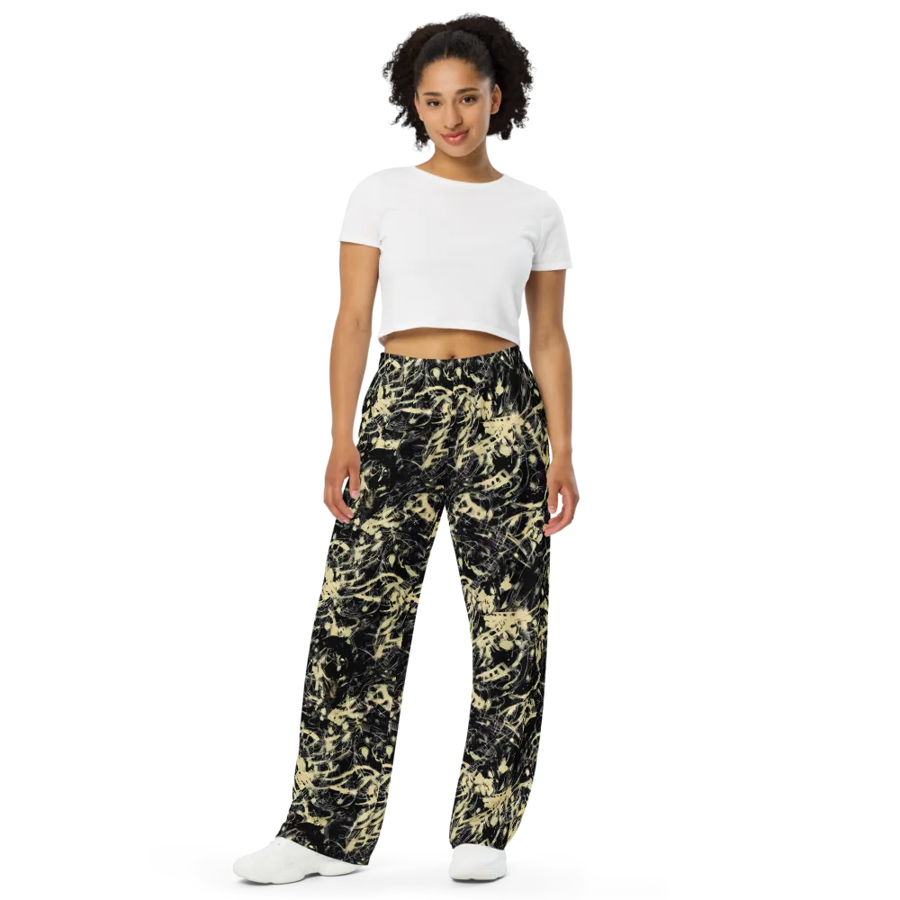 Ivory Ossuary on Wide-Leg Pants — Front