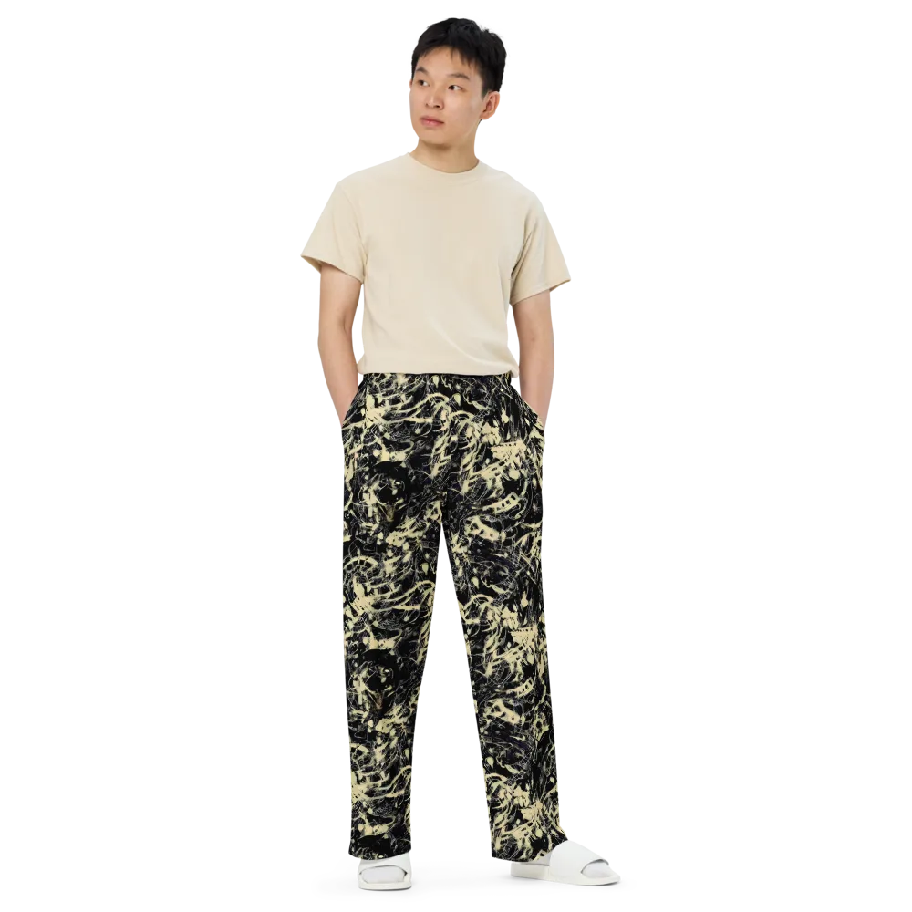 Ivory Ossuary on Wide-Leg Pants — Front