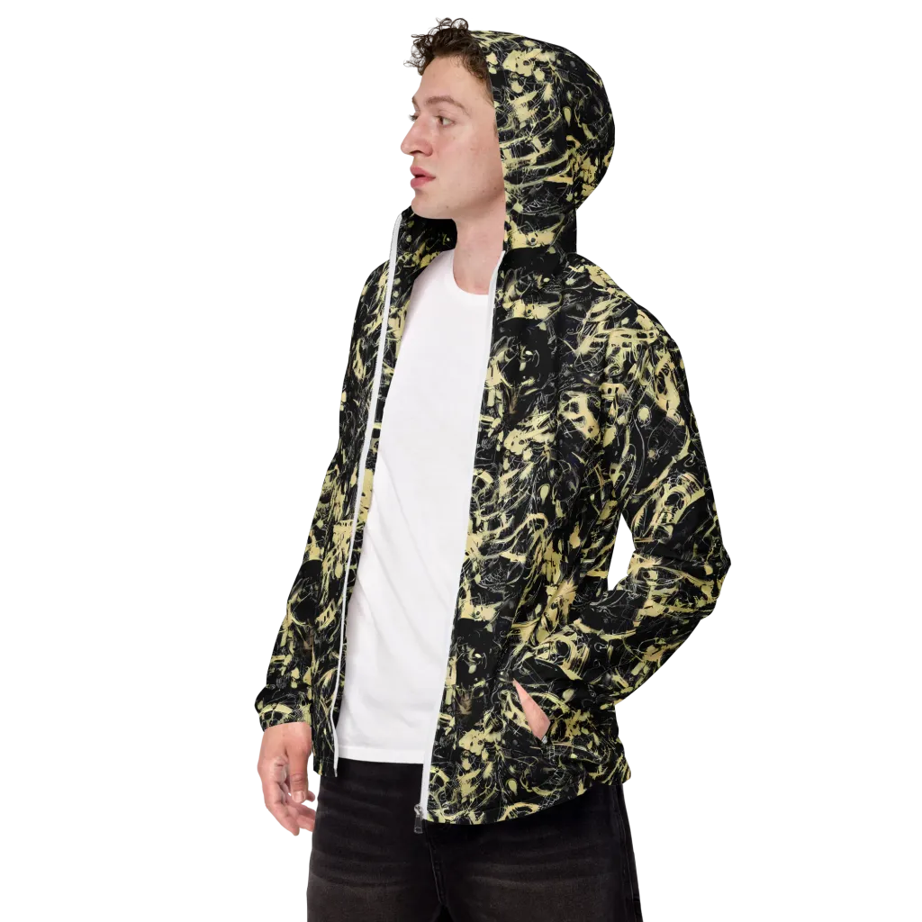Ivory Ossuary on Men's Windbreaker — Left Front