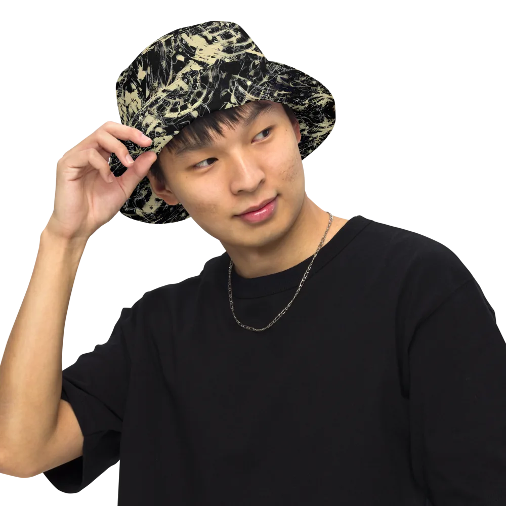Ivory Ossuary on Reversible Bucket Hat — Front Inside