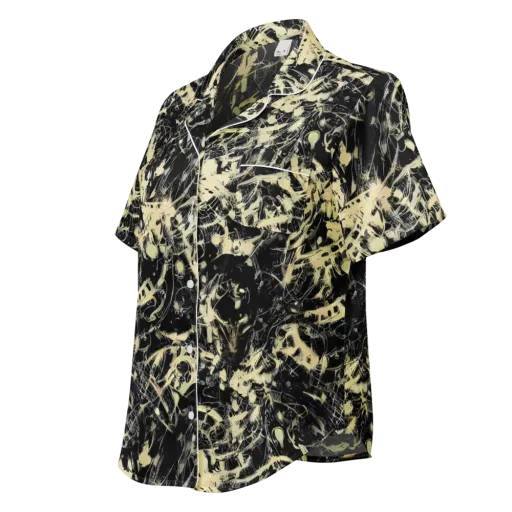 Ivory Ossuary on a Women's Short Sleeve Pajama Top