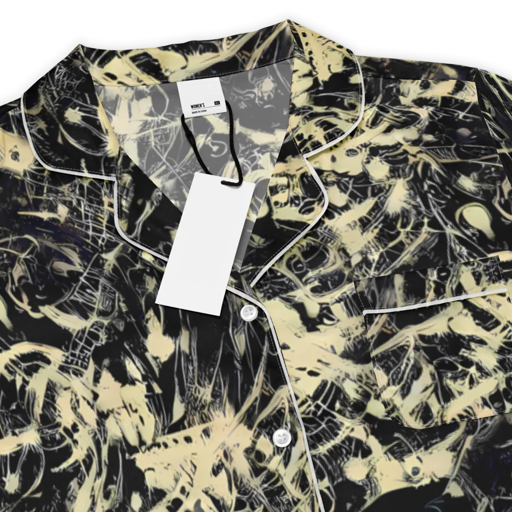 Ivory Ossuary on Women's Short Sleeve Pajama Top — Product details