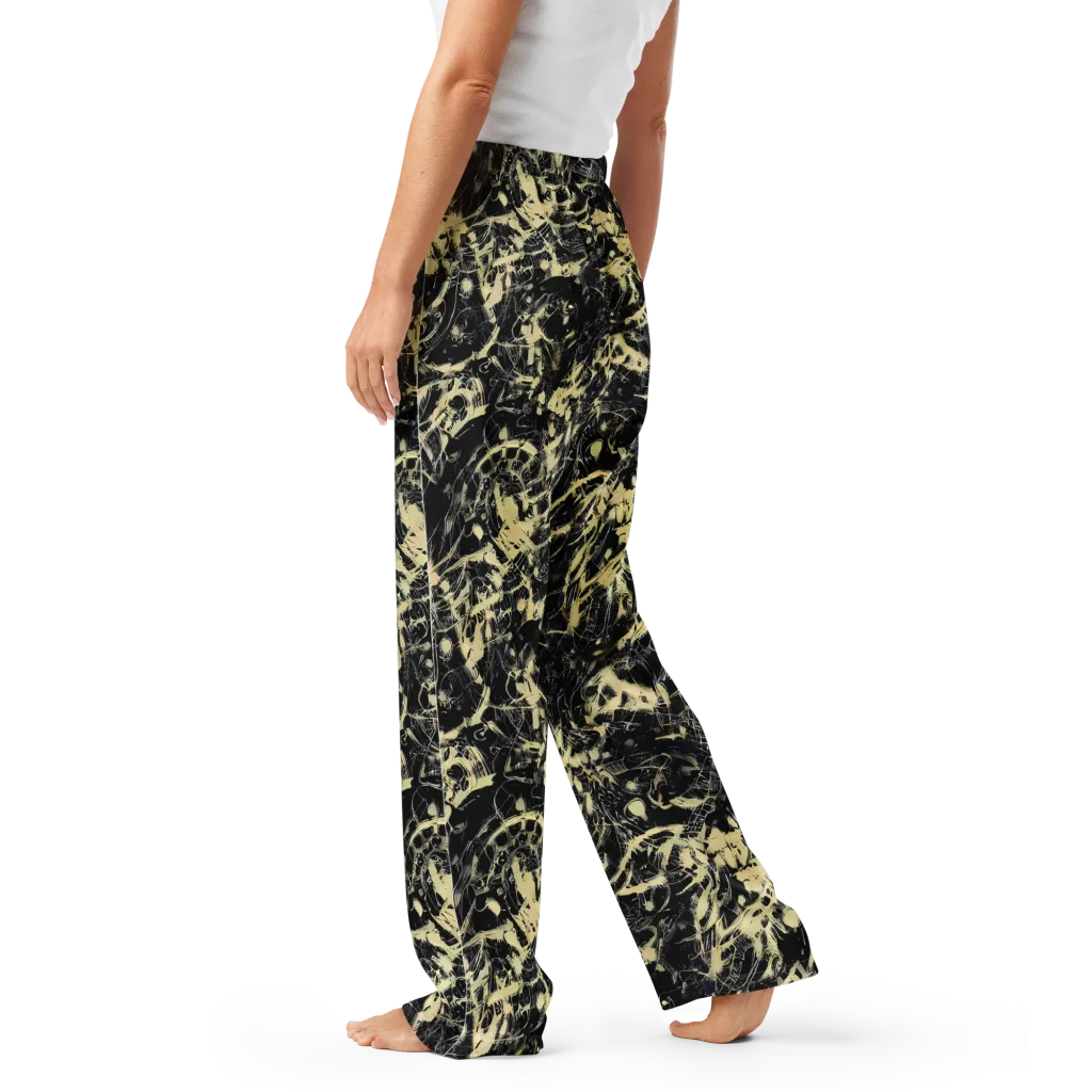 Ivory Ossuary on Women's Pajama Pants — Left