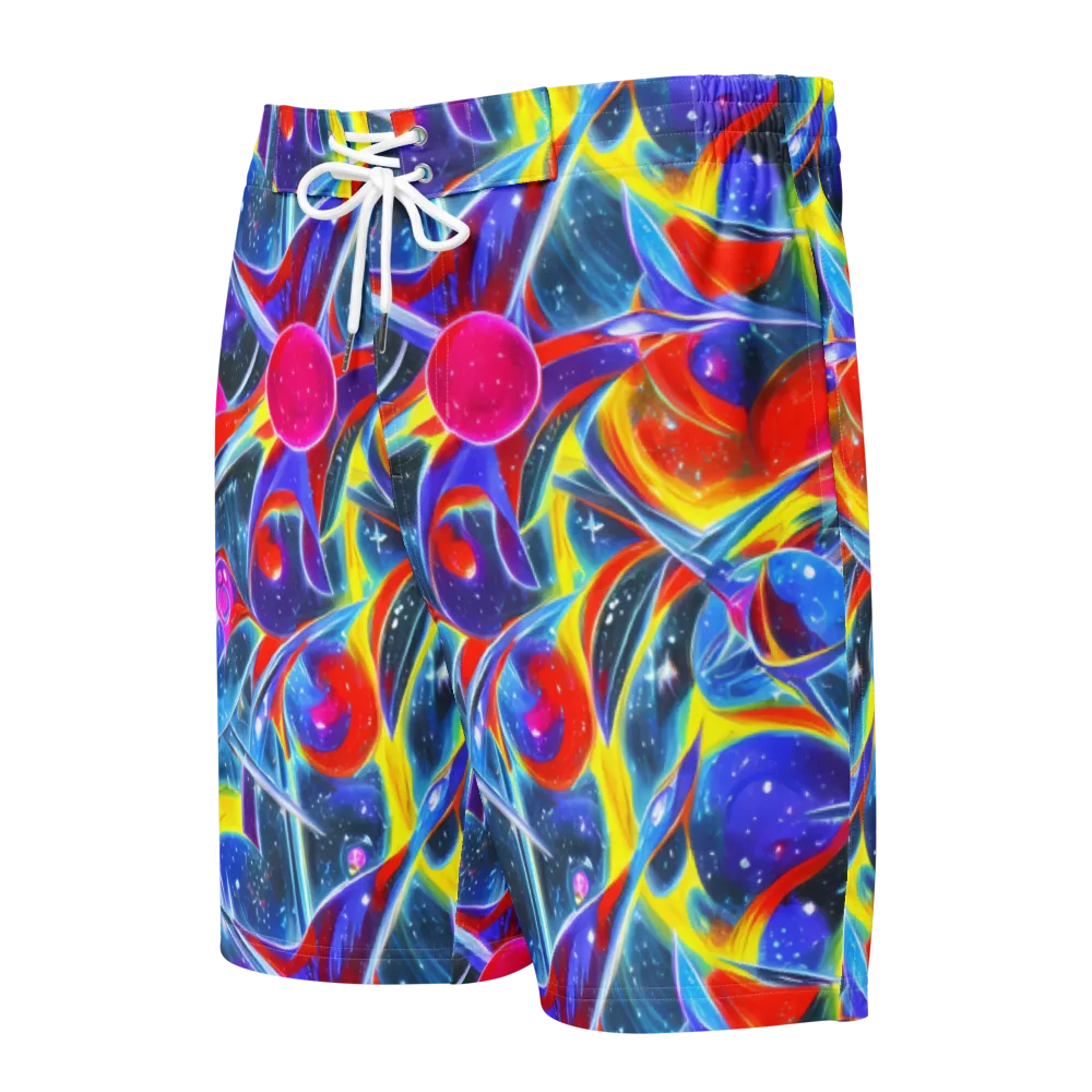 Prismatic Marbles on Men's Board Shorts — Front