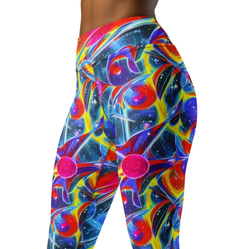 Prismatic Marbles on a Yoga Leggings